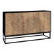Μπουφές Themis Megapap χρώμα μαύρο - sapphire oak 150x35x83,6εκ.