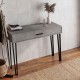 Κονσόλα Rochel Megapap χρώμα γκρι σκυροδέματος 120x35x89,8εκ.