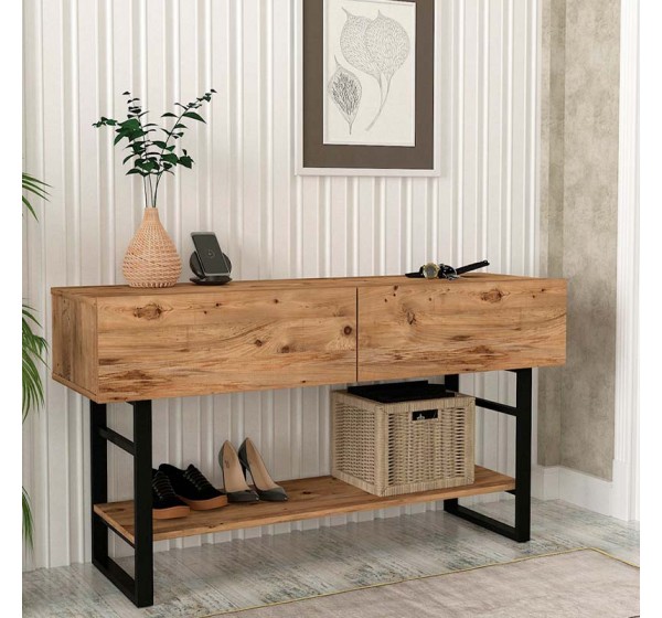 Κονσόλα Aron Megapap χρώμα atlantic pine 138,8x41x75,7εκ.