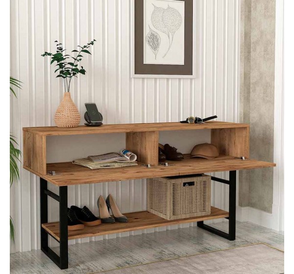 Κονσόλα Aron Megapap χρώμα atlantic pine 138,8x41x75,7εκ.