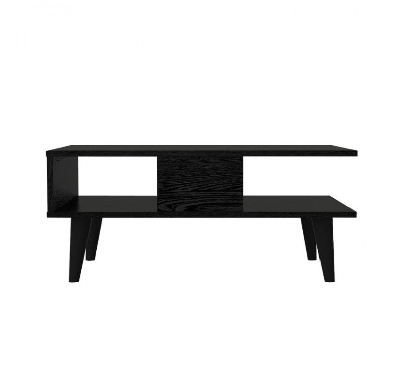Τραπεζάκι σαλονιού Andros Megapap χρώμα sencron black 90x54x39,6εκ.