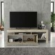 Έπιπλο τηλεόρασης Acnes Megapap χρώμα travertine 160x40x53εκ.