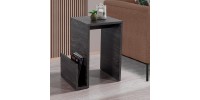 Τραπεζάκι βοηθητικό Regnar Megapap χρώμα rebab 43,1x33,5x52εκ.