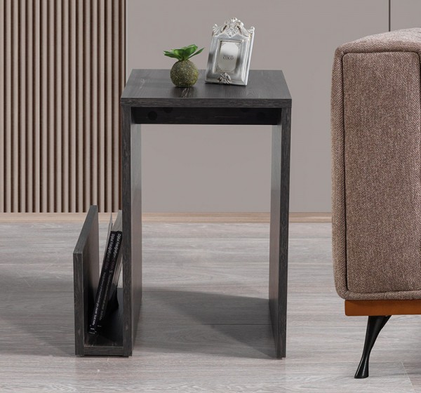 Τραπεζάκι βοηθητικό Regnar Megapap χρώμα rebab 43,1x33,5x52εκ.