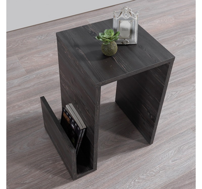 Τραπεζάκι βοηθητικό Regnar Megapap χρώμα rebab 43,1x33,5x52εκ.
