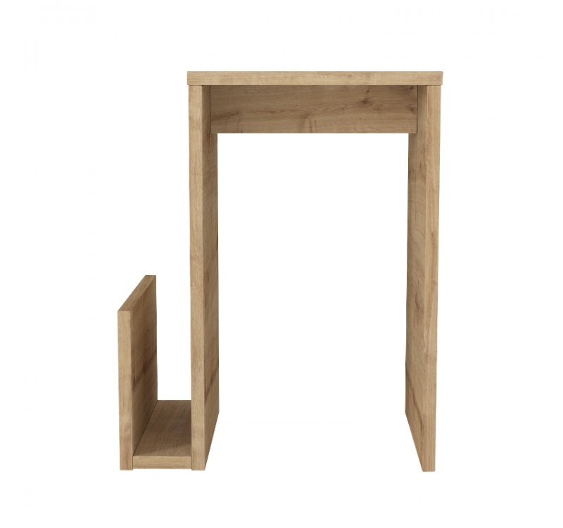 Τραπεζάκι βοηθητικό Regnar Megapap χρώμα sapphire oak 43,1x33,5x52εκ.