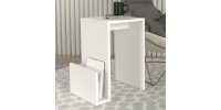 Τραπεζάκι βοηθητικό Regnar Megapap χρώμα λευκό  43,1x33,5x52εκ.