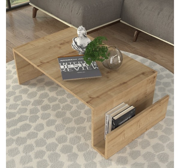 Τραπεζάκι σαλονιού Regnar Megapap χρώμα sapphire oak 100,6x55x31,8εκ.