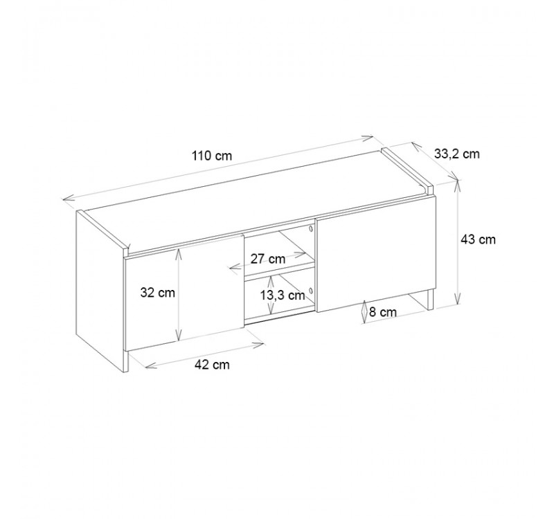 Παπουτσοθήκη Verly Megapap χρώμα καρυδί 110x33,2x43εκ.