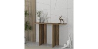 Κονσόλα Cortado Megapap χρώμα καρυδί 120x35x75εκ.