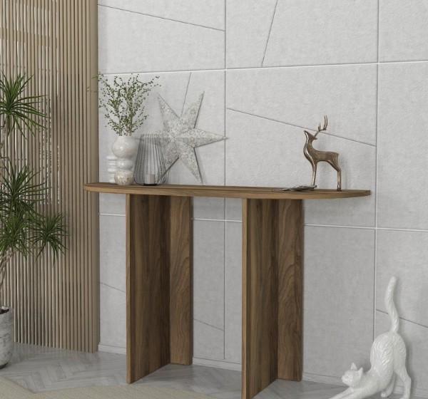 Κονσόλα Cortado Megapap χρώμα καρυδί 120x35x75εκ.