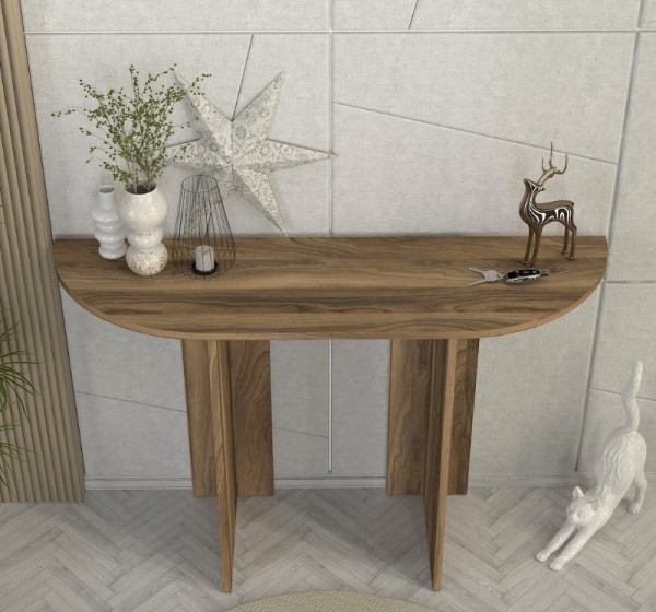 Κονσόλα Cortado Megapap χρώμα καρυδί 120x35x75εκ.