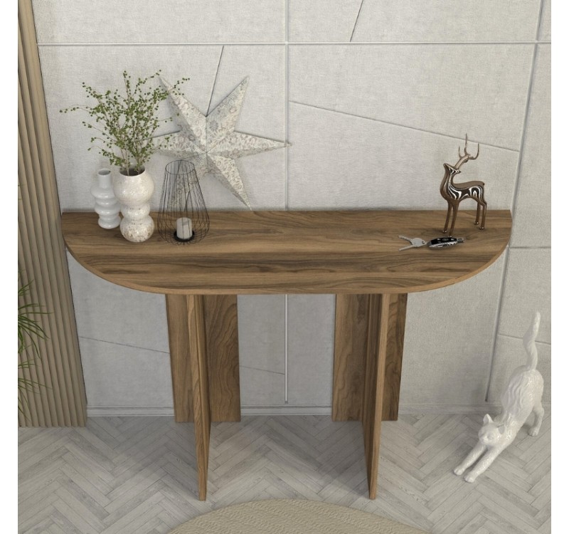 Κονσόλα Cortado Megapap χρώμα καρυδί 120x35x75εκ.