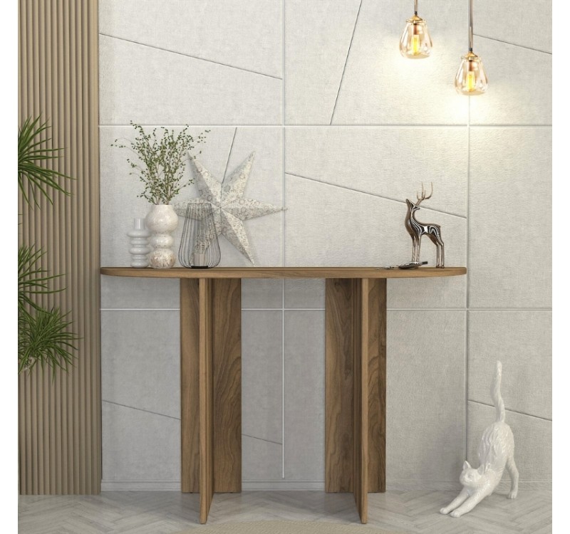 Κονσόλα Cortado Megapap χρώμα καρυδί 120x35x75εκ.