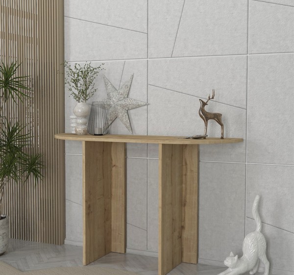 Κονσόλα Cortado Megapap χρώμα sapphire oak 120x35x75εκ.