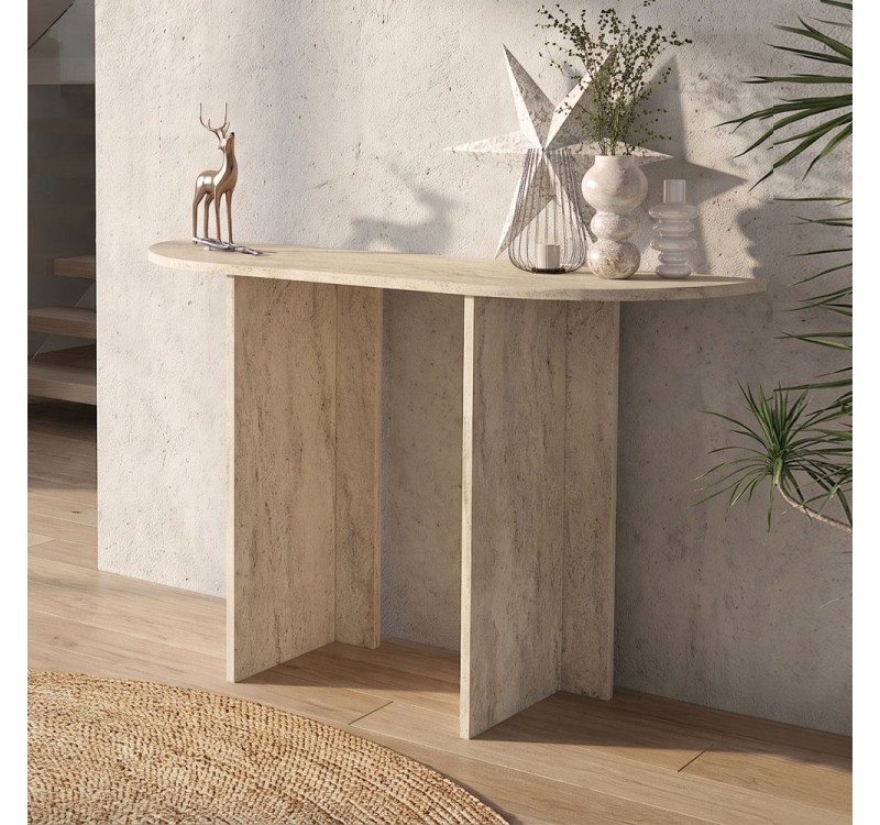 Κονσόλα Cortado Megapap χρώμα travertine 120x35x75εκ.