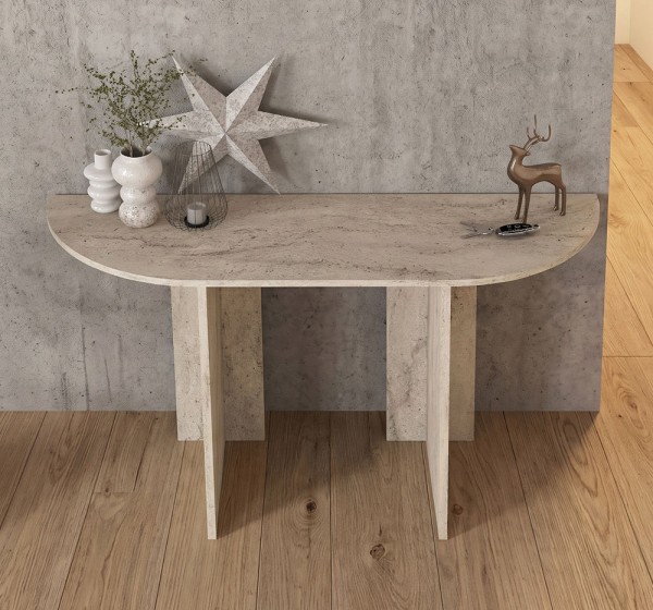 Κονσόλα Cortado Megapap χρώμα travertine 120x35x75εκ.