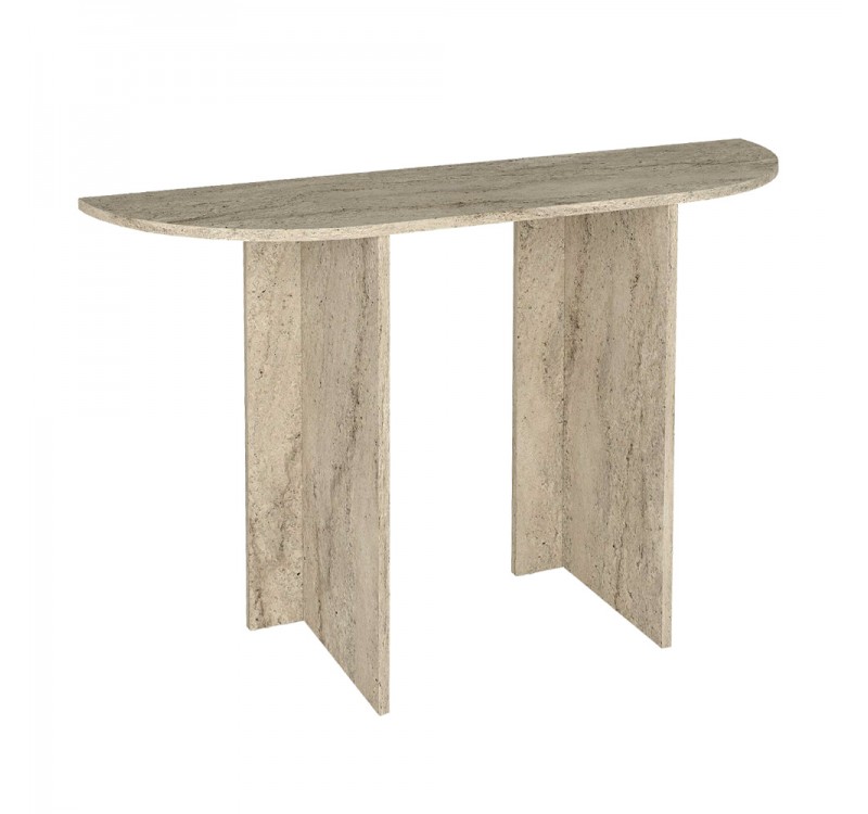 Κονσόλα Cortado Megapap χρώμα travertine 120x35x75εκ.