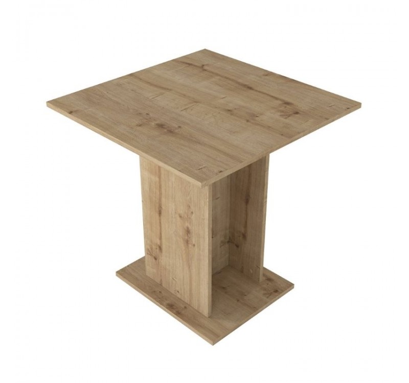 Τραπέζι Allos Megapap χρώμα sapphire oak 75x75x77εκ.