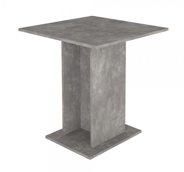 Τραπέζι Allos Megapap χρώμα γκρι σκυροδέματος 75x75x77εκ.