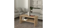 Τραπεζάκι σαλονιού Eleva Megapap χρώμα sapphire oak 90x44,6x46,4εκ.