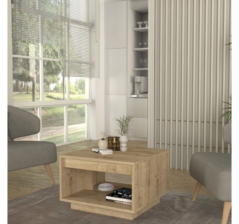 Τραπεζάκι σαλονιού Onda Megapap χρώμα sapphire oak 60x60x40εκ.