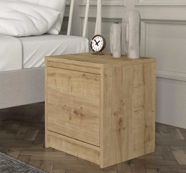 Κομοδίνο Conve Megapap χρώμα sapphire oak 40x35x45εκ.