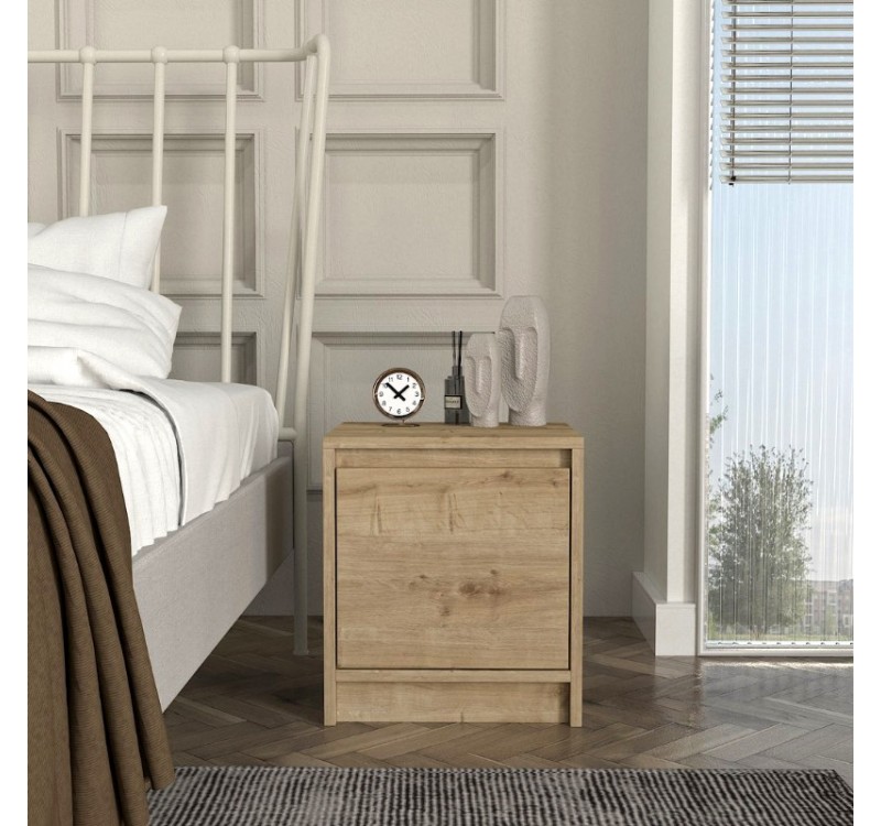 Κομοδίνο Conve Megapap χρώμα sapphire oak 40x35x45εκ.