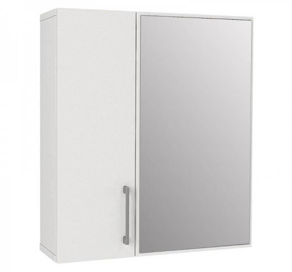 Καθρέπτης μπάνιου Ditto Μegapap χρώμα λευκό 59,6x16,4x64,8εκ.