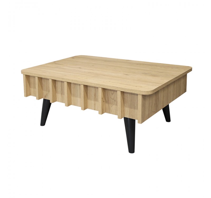 Τραπεζάκι σαλονιού Gemma Megapap χρώμα sepet oak 90x59,6x36,8εκ.