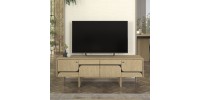 Έπιπλο τηλεόρασης Lava Megapap χρώμα rota oak - ανθρακί 150x35x51,3εκ.