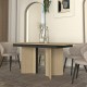 Τραπέζι Lava Megapap χρώμα rota oak - ανθρακί 180x90x76,8εκ.