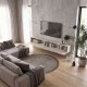 Έπιπλο τηλεόρασης επιτοίχιο Espanse Megapap χρώμα sandstone 241,8x31,7x30εκ.