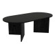 Τραπεζάκι σαλονιού Cortado Megapap χρώμα sencron black 120x60x39,6εκ.