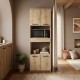 Ντουλάπι κουζίνας - μπάνιου Alvento Megapap χρώμα sapphire oak 60x42x180εκ.