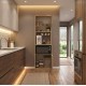 Έπιπλο κουζίνας Tuco 1 Megapap χρώμα sapphire oak 53,8x40x180εκ.