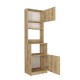 Έπιπλο κουζίνας Tuco 1 Megapap χρώμα sapphire oak 53,8x40x180εκ.