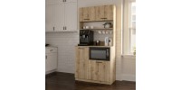 Έπιπλο κουζίνας Tuco 2 Megapap χρώμα sapphire oak 90x40x180εκ.