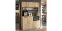 Έπιπλο κουζίνας Tuco 3 Megapap χρώμα sapphire oak 123,8x40x180εκ.