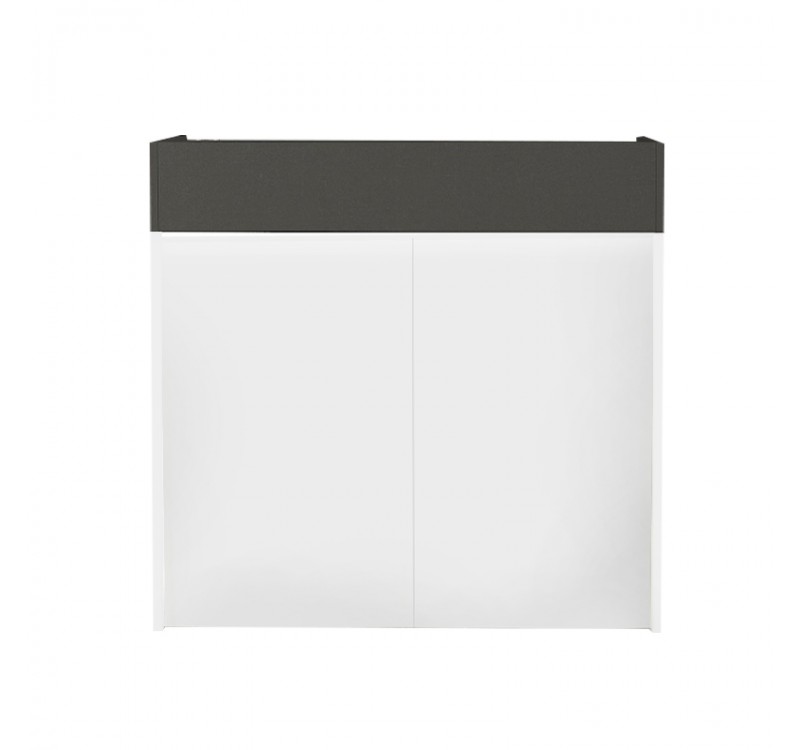 Γραφείο υποδοχής - reception Wilko Megapap με LED χρώμα λευκό - ανθρακί 113,6x42x110εκ.