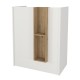 Γραφείο υποδοχής - reception Bonveno Megapap χρώμα λευκό - sepet oak 90x43,2x110εκ.