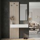 Έπιπλο εισόδου Elois Megapap χρώμα λευκό - sepet oak 96,6x26,8x195,5εκ.