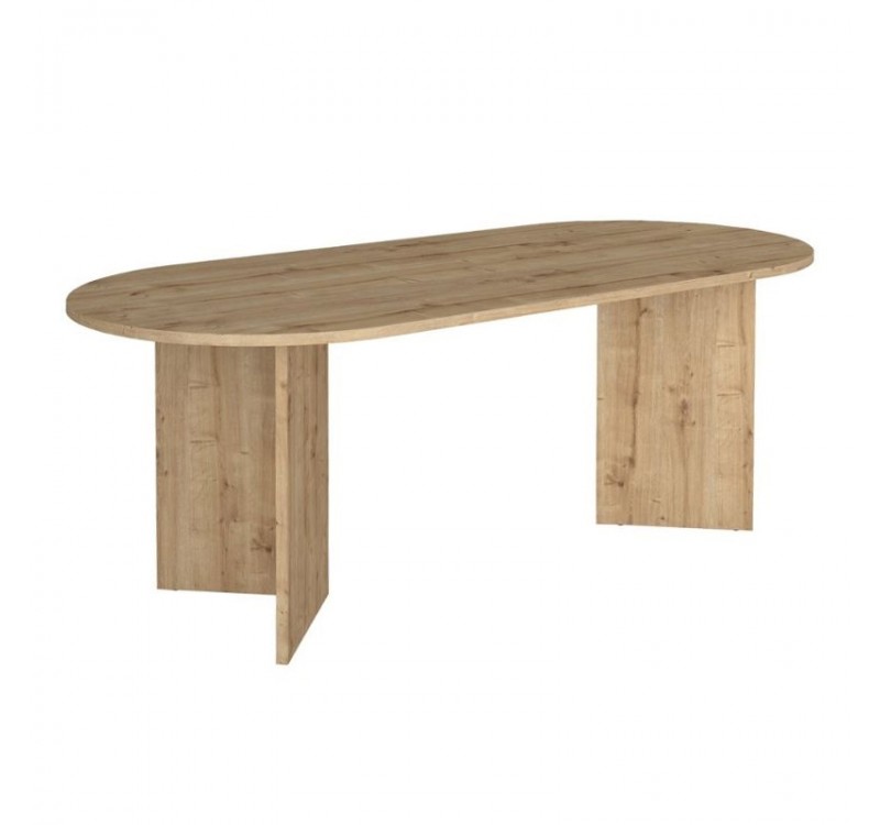 Τραπέζι Cortado Megapap χρώμα sapphire oak 200x90x74εκ.