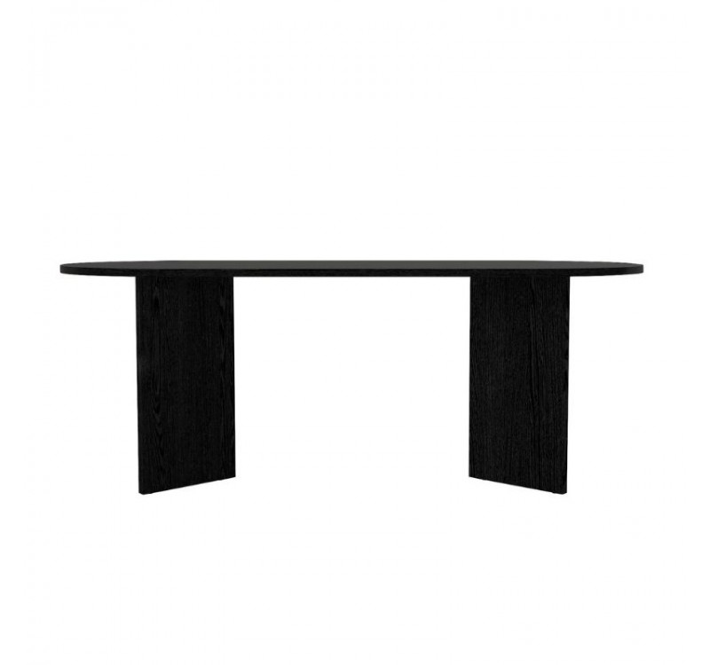 Τραπέζι Cortado Megapap χρώμα sencron black 200x90x74εκ.