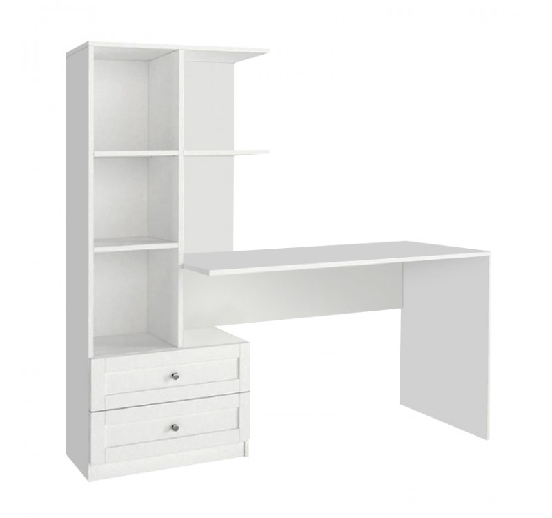 Γραφείο εργασίας Mantra Megapap χρώμα λευκό 150x60x152εκ.