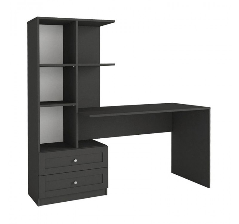 Γραφείο εργασίας Mantra Megapap χρώμα ανθρακί 150x60x152εκ.