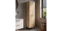 Ντουλάπι με καλάθι απλύτων Singa Megapap χρώμα sepet oak 45x40x180εκ.