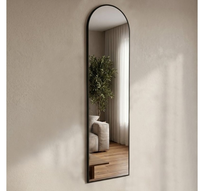 Καθρέπτης δαπέδου - τοίχου Agalu Μegapap χρώμα sencron black 40x150εκ.