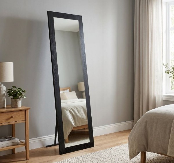 Καθρέπτης δαπέδου - τοίχου Lalu Μegapap χρώμα sencron black 40x150εκ.