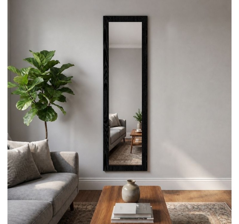 Καθρέπτης δαπέδου - τοίχου Lalu Μegapap χρώμα sencron black 40x150εκ.